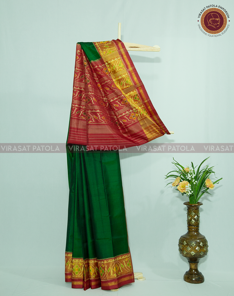 Green Traditional Patola Saree