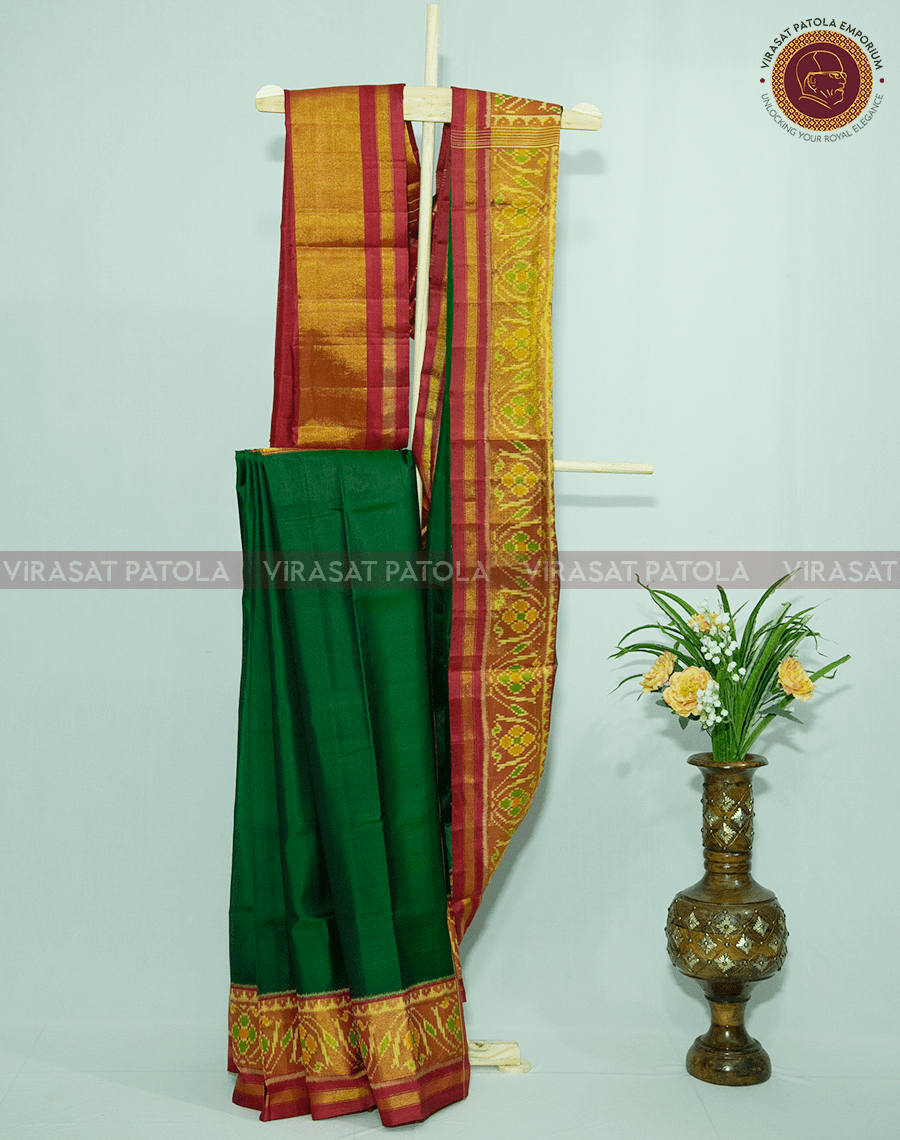 Green Traditional Patola Saree