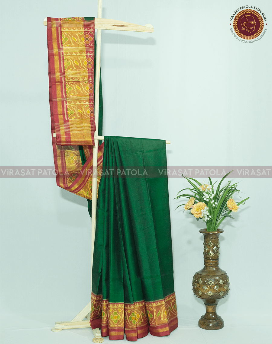 Green Traditional Patola Saree