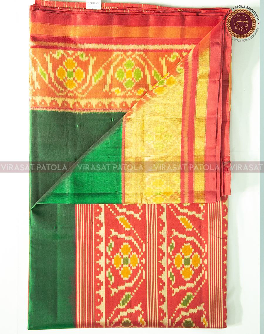 Green Traditional Patola Saree