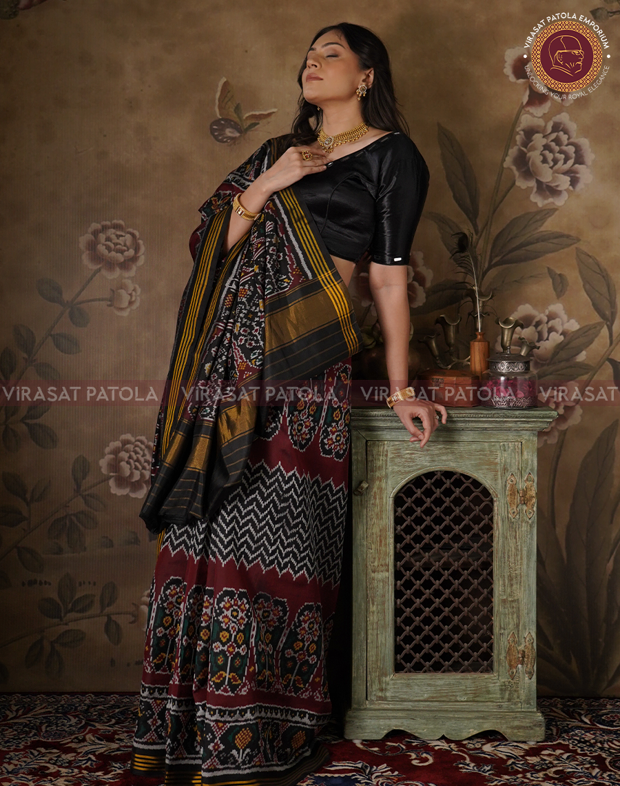 Black Patola Saree