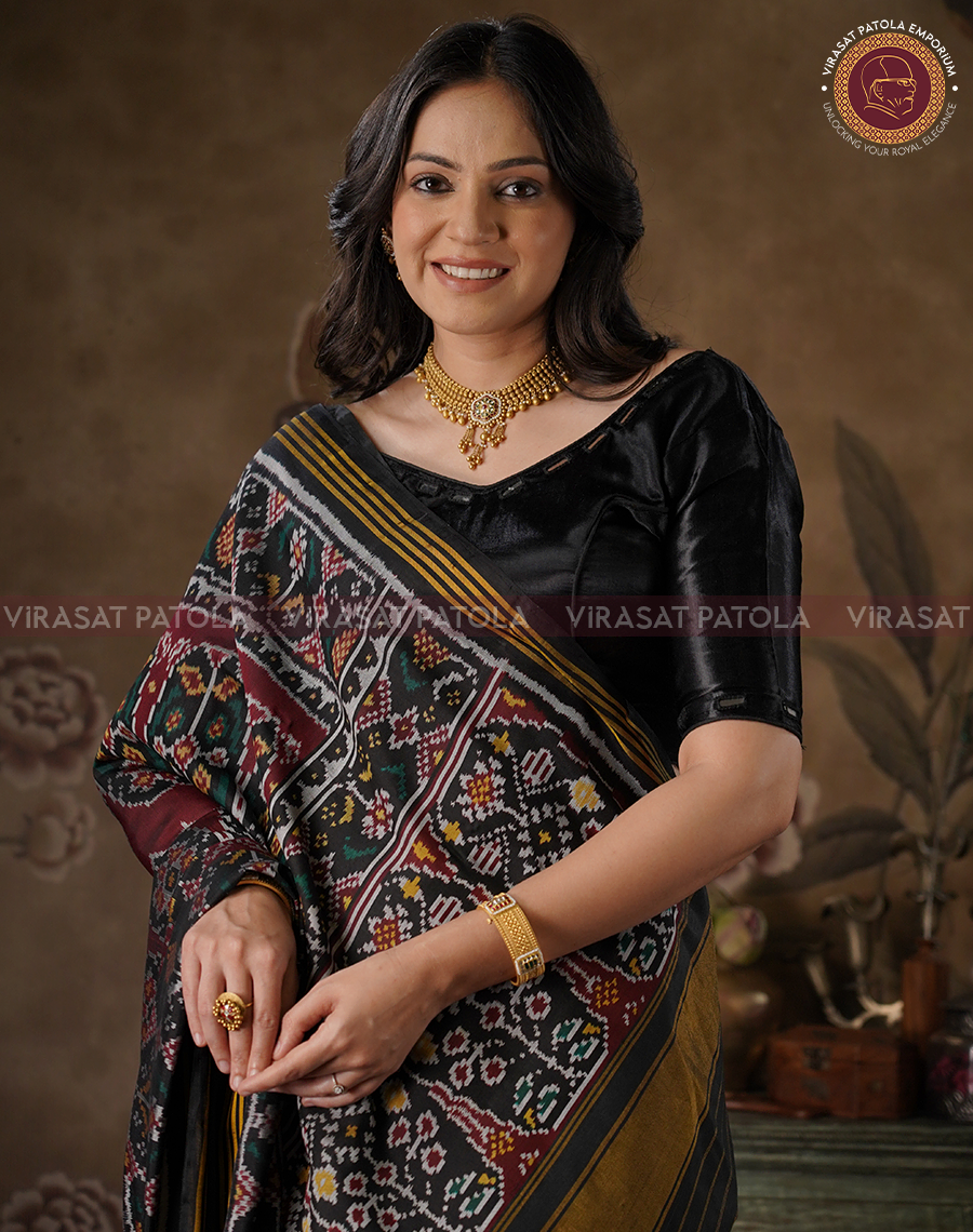 Black Patola Saree